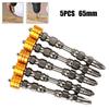 Alloy Steel PH2 5pcs 65mm Bit Double-Headed Cross Drill Hand Tools Nutdrivers Screwdrivers Tools Workshop Equipment