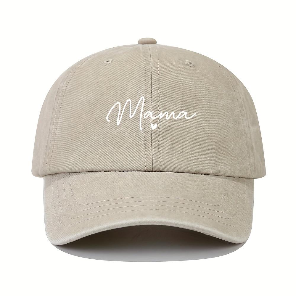 Mom loves patterned printed baseball caps, retro and fashionable women's dad hats, outdoor soft top sports hats