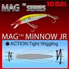 Saltwater Lure Mag Minnow Junior Floating 70mm Bone Center of Gravity Shift YO-ZURI Color