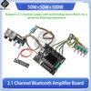 ZK-MT21S 2.1 Channel Bluetooth Amplifier Board 50W+50W+100W TPA3116D2 With Dual Mic Echo/Subwoofer Output DC12-24V