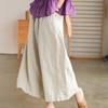 Pants Summer Women Plus Size Cotton Loose Pajama Pants Versatile Casual Solid Color Wide-leg Linen Pants
