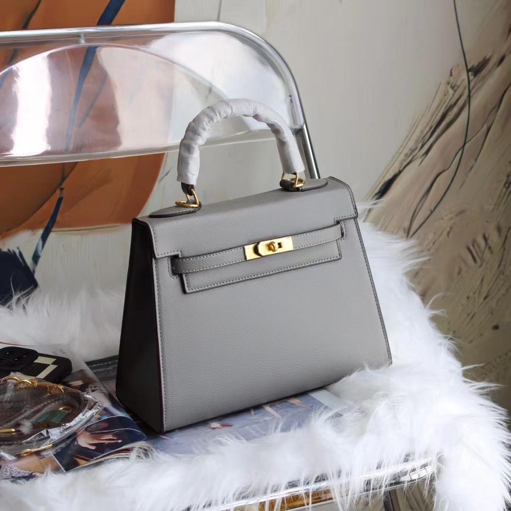 2025 neue High-End-Handtasche der zweiten Generation, leichter Luxus, für Damen, schlicht und vielseitig, Single Shoulder, diagonal zu tragen, Leder Kelli Tasche