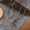 New European and American Cobra Pendant Hip Hop Versatile Titanium Steel Necklace