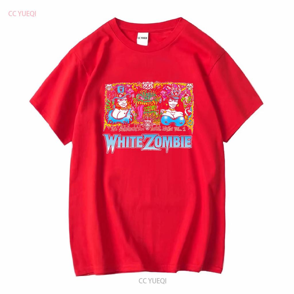 Vintage White Zombie La Sexorcisto Vol Black S XL T Shirt QE vintage Washed Unisex Stylish Breathable Stretched homme