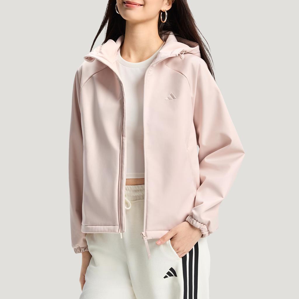 Adidas Softshell Fleece Lined Sports Casual Loose Fit Jacket Women jackets KS2761