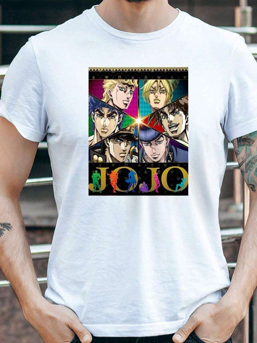 

Classic Cartoon Anime Printed Unisex T-Shirt, Unisex s Comfortable Short Sleeved Round Neck T-Shirt S