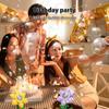 Bubble Machine with Sound Lamp Vertical Bubble Maker for Birthday Outdoor Wedding Christmas Party
