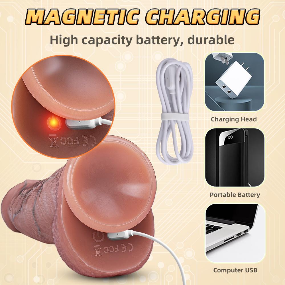 Thrusting Dildo Vibrator Big Fake Dick Sexy Adult Vibrating Remote Control Realistic Dildo for Anus Vagina Stimulation For Women