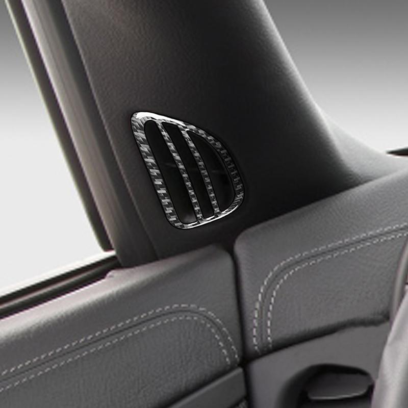 

For Chevrolet Corvette C6 2005-2007 2PCS Real Carbon Fiber Demist Air Vent Outlet Panel Trim Sticker Car Interior Accessories