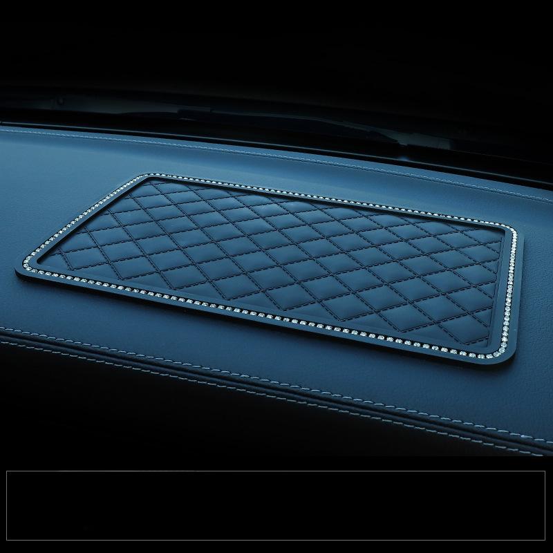 1Pc Car Anti-skid Pad Car Mobile Phone Anti-skid Pad Car Ornaments Feather Pad Diamond Anti-skid Pad Supplies