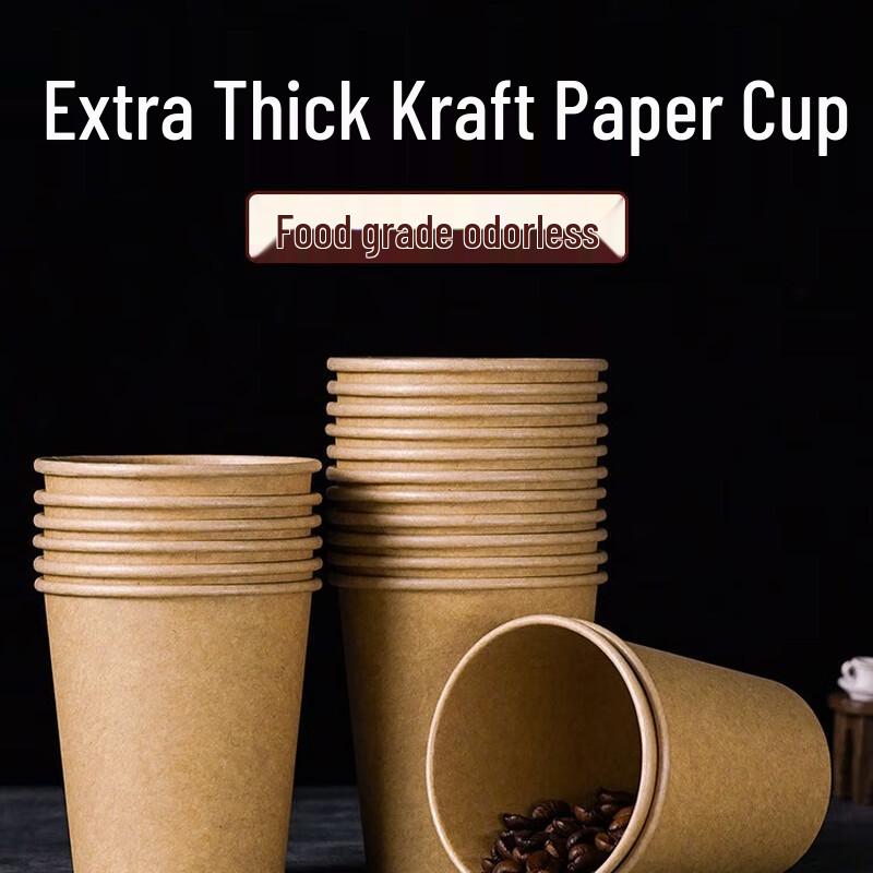 Molona 9oz Einweg-Kraftpapierbecher