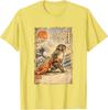 Kawaii Baby Monkey Punch Cute Japanese Macaque Ukiyo-e Art T-Shirt Size S-5XL