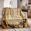 1pc Love Life Blanket, Lightweight Flannel Throw Blanket For Sofa, Bed, Travel, Camping, Living Room, Office238