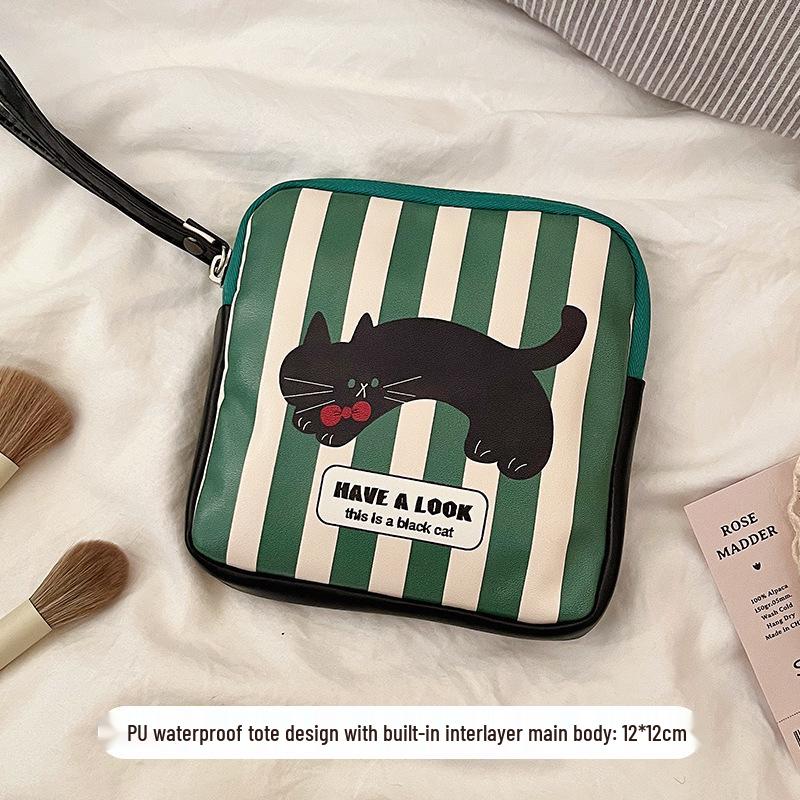 

Compact PU Leather Lipstick & Coin Purse - Waterproof & Dustproof Travel Storage Bag