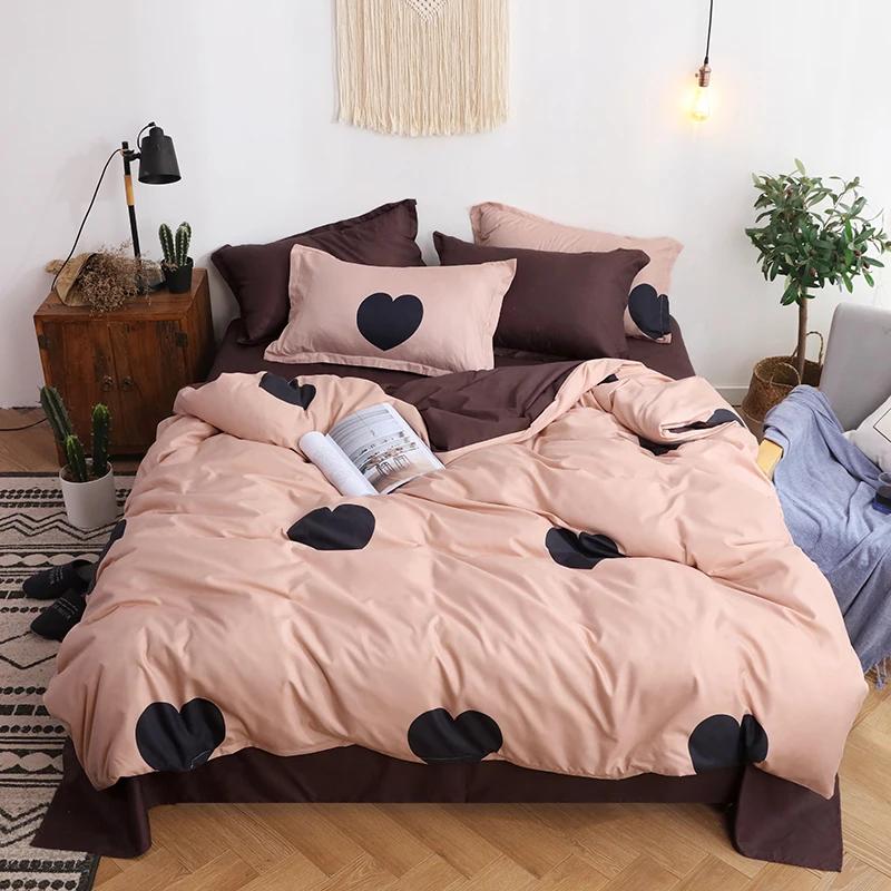 Cow Stripe Comforter Cover With Pillowcases Bedding Warm Comfortable Double Single ,Pillowcase Duvet Cover Sets Polyester