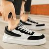 Korean version of classic black and white with casual shoes, light and comfortable, soft sole cushioning low-top white shoes, fashionable versatile b