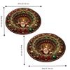 2D Flat Printed 3D Illusion Rug Santa Claus Xmas Home Decor Round Vortex Carpet  Indoor
