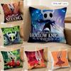HHollow KKnight Cushion Cover Soft Plush Fabric DoubleSided Printed Cushion Covers for All Seasons Home Decor