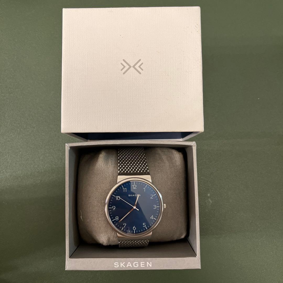 Used SKAGEN navy watch mesh band