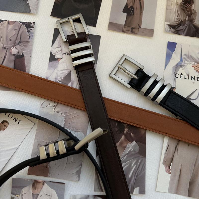 High-End Korean Style Women's Retro Leather Belt for Skirts