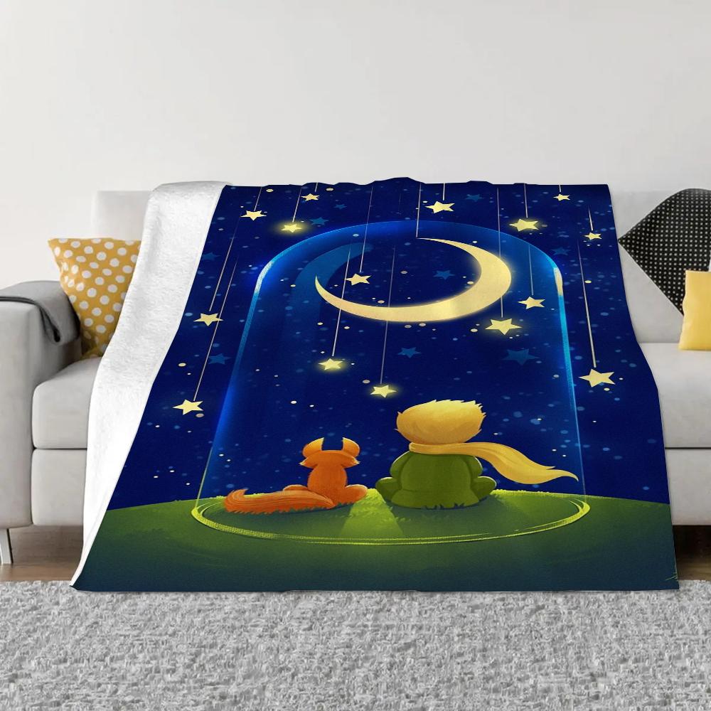Le Petit Prince Fluffy Soft Blankets & Throws Knee Blanket King Size Luxury Bedding Bed Throw Home and Decoration Knitted Plaid