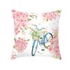 Bicycle Pattern Decorative Pillowcase Living Room Office Decoration Home Pillowcase