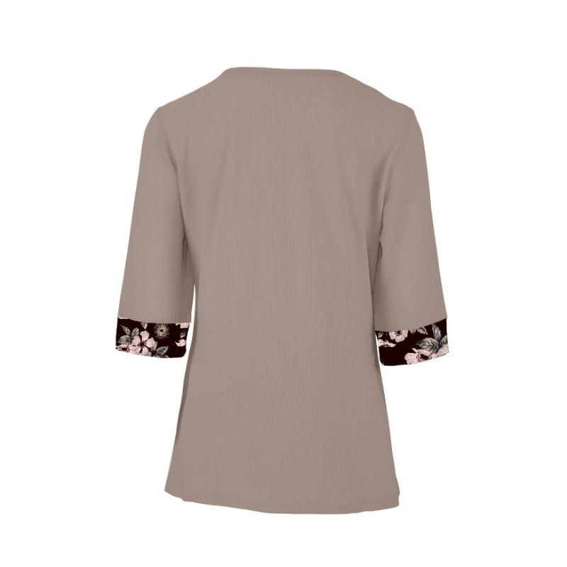 Yyfs Womens Summer Fashion Casual Spring Flower Pattern Print Short Sleeve Square Collar Blouses Shirts