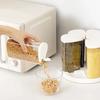 6 Pieces Food-Grade 6 Grids Grain Storage Box Airtight Rotating Rice Container  Home Use