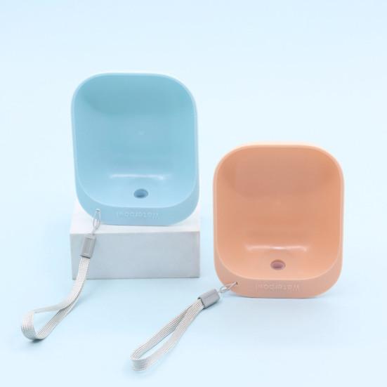 Flaschenaufsatz Haustier-Wassernapf Tragbarer Hunde-Wassernapf Reise-Trinknapf mit Lanyard für Hunde und Katzen Camping