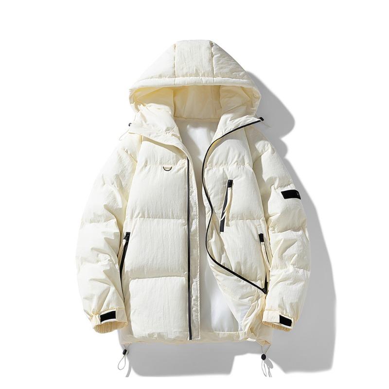 New Style Cotton Coat for Men In Autumn and Winter, New Style Plus Velvet, Thickening, Loose Hooded Warm Jacket, Couple's Cotton Coat To Keep Warm