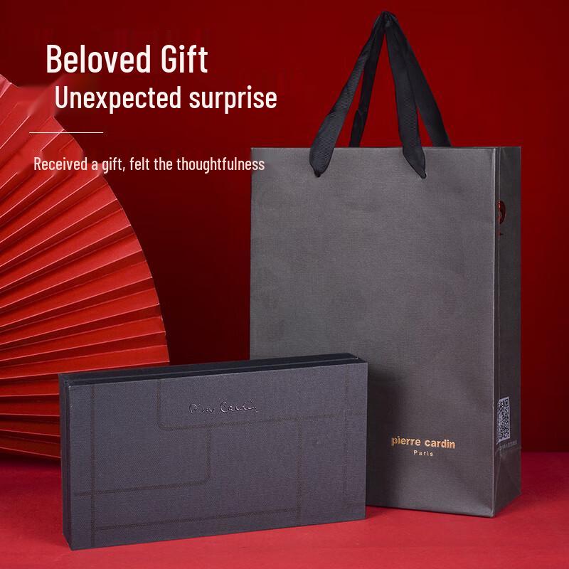 Pierre Cardin Men's Business Genuine Leather Zipper Clutch Wallet