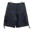 UNSELDs Rose Embroidery Cargo Shorts L Black Men's Used