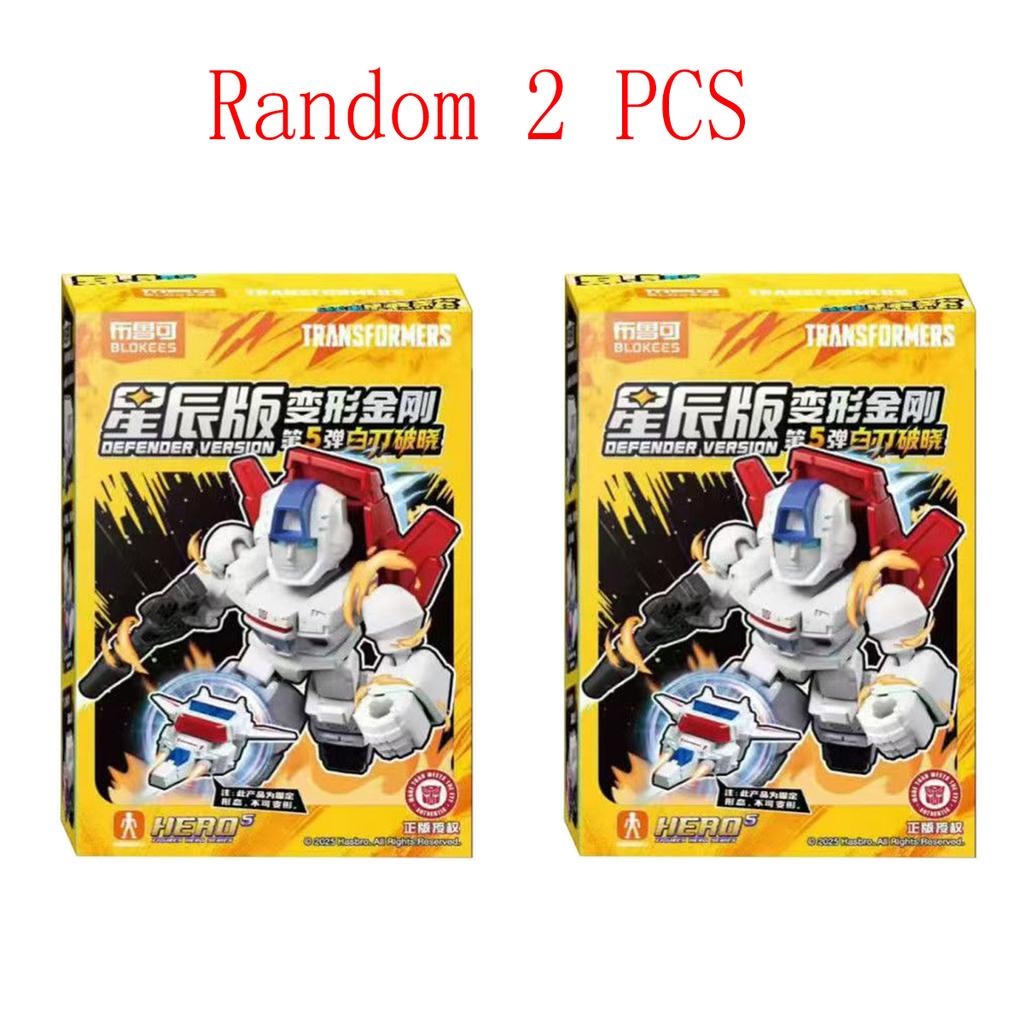 Original Blokees Transformers Defender Version Vol.4 Serie Blind Box Anime Zubehör Bauspielzeug Sammlermodell Lustige Geschenke
