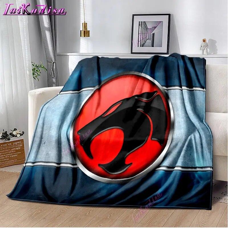Thundercats Throw Blanket Cartoon Soft Cover Lightweight Warm Cartoon Blankets for Kidsroom Bedroom
