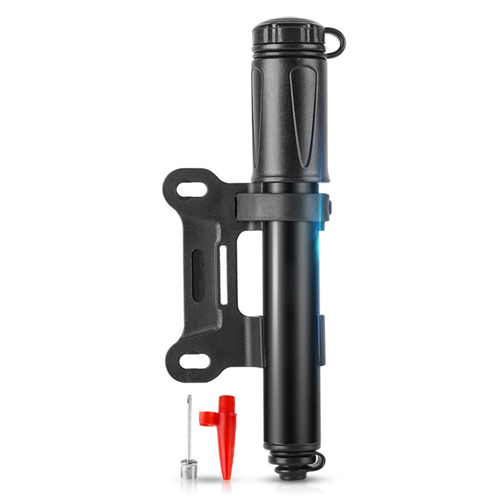 Portable Cycling Pump Aluminum Alloy Tire Tube Pump High Pressure Hand Pump Inflator Cycle Inflator Mountain Road Cycling Accessories