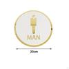Contemporary Restroom Signage for Stylish Interiors