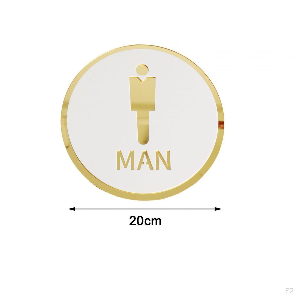 Contemporary Restroom Signage for Stylish Interiors