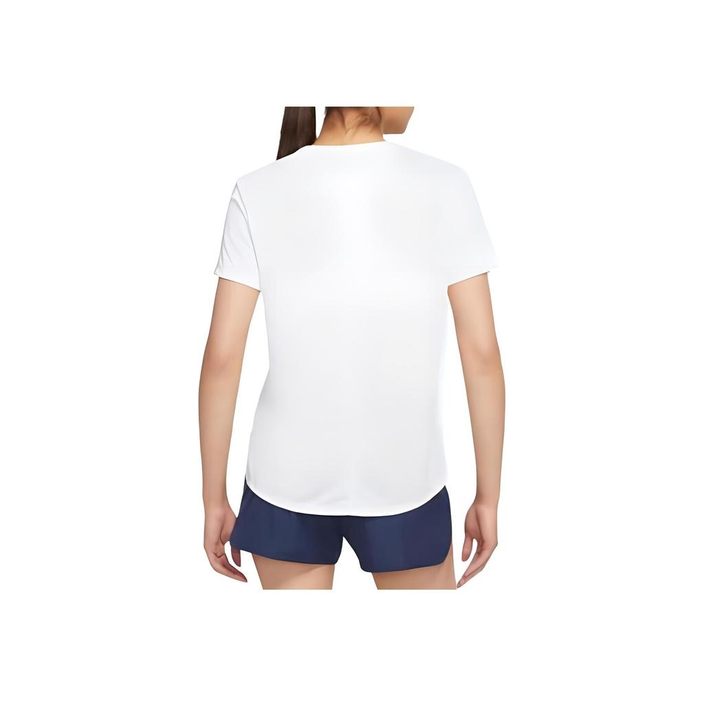 Nike Sport Casual Print Short Sleeve T-Shirt Women Tops White DX1026-100