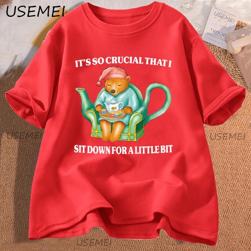 

Funny Sit Down for A Littlebit Graphic T Shirts Women Men Casual Cotton Short Sleeve Tshirt Oversized Woman Clothes Y2k S