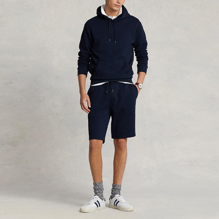 Polo Ralph Lauren SS23 Solid Color Small Pony Embroidered Reversible Knit Shorts Men shorts Navy-Blue MNPOSHO1BQ20174-410