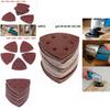 Versatile Triangle Sandpaper With Flannelette Backing 6 Holes 90*90*90mm