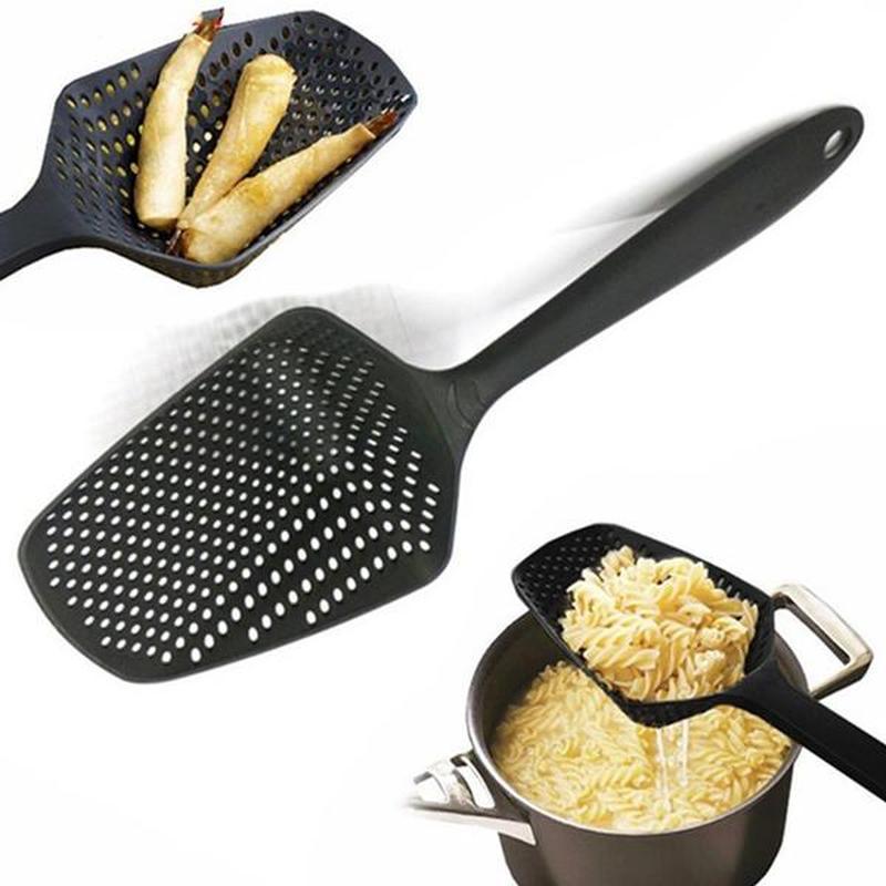 Kitchen Utensil No-stick Drain Colanders Shovel Strainers Veggies Water Leaking Cooking Supplies