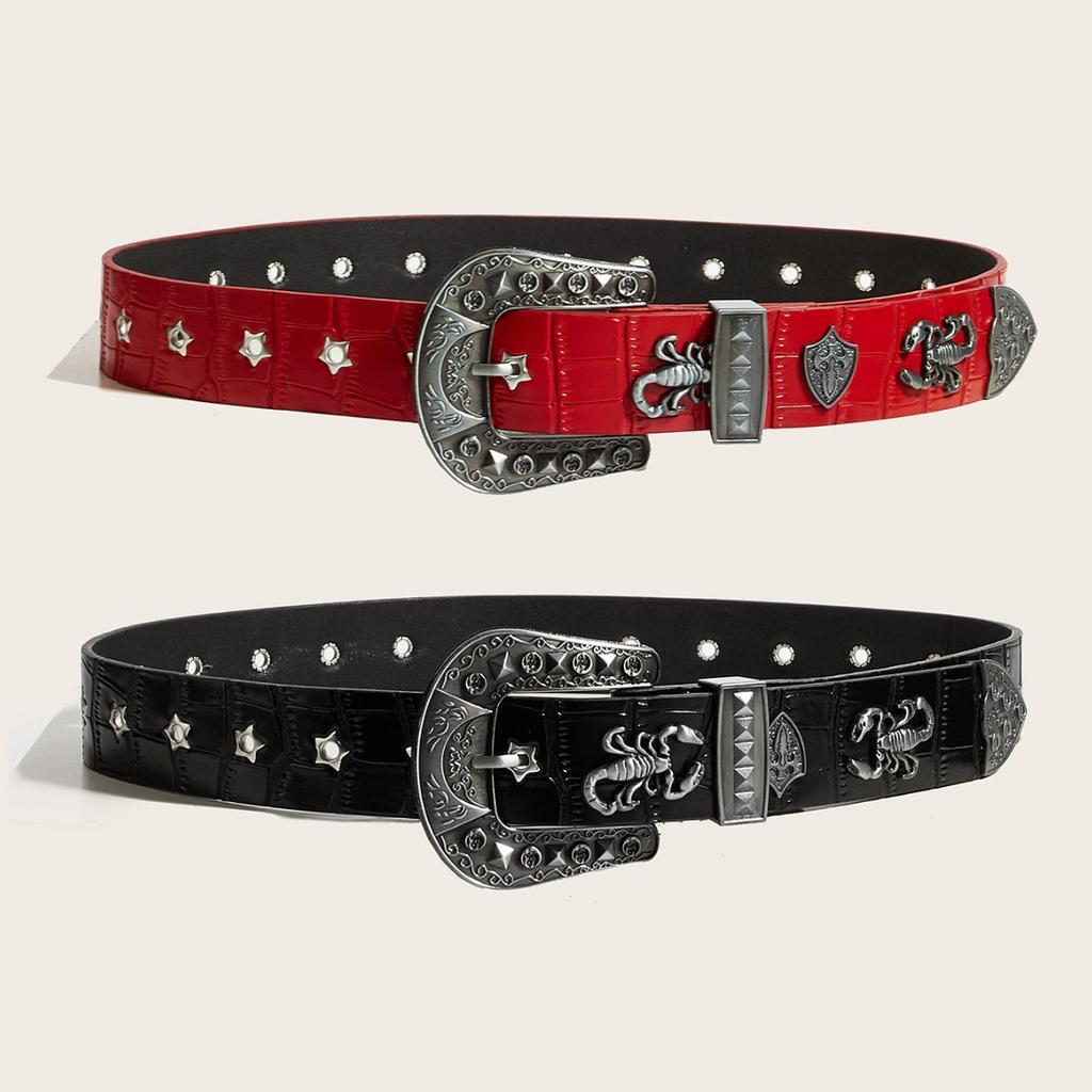 PU Leather Belt Ladies Fashion Belts for Women Luxury Designer Brand Youth Punk Needle Buckle Casual Pants PersonalityJeans Belt