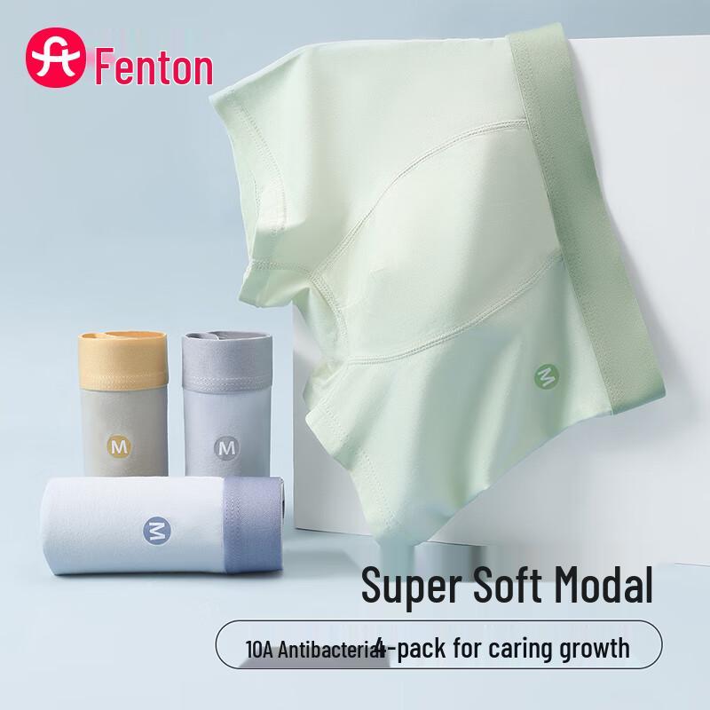 

Fenteng Youth Boys Modal Boxer Briefs (4-Pack)