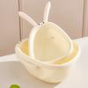 Rabbit Shape Vegetable Washing Basin Cute Storage Basket Portable Fruit Drain Basket  Kitchen Use