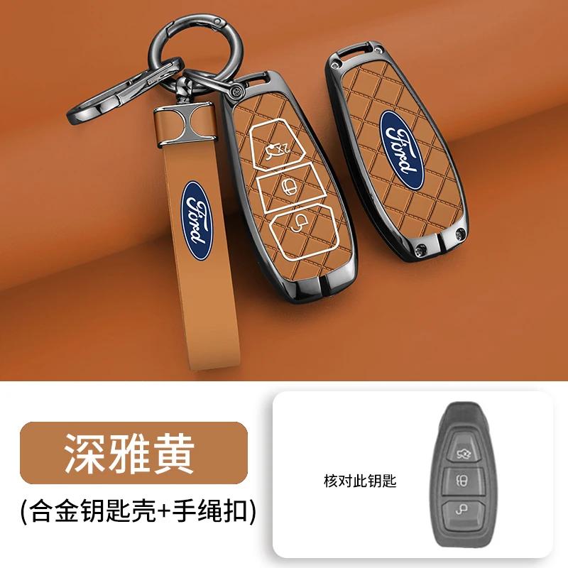 Autoaufkleber Ford Auto Smart Fernbedienung Schlüsselhülle Abdeckung Schale Halter für Ford Focus 3 4 ST Fiesta Fusion Kuga Ecosport C-Max S-Max Gala