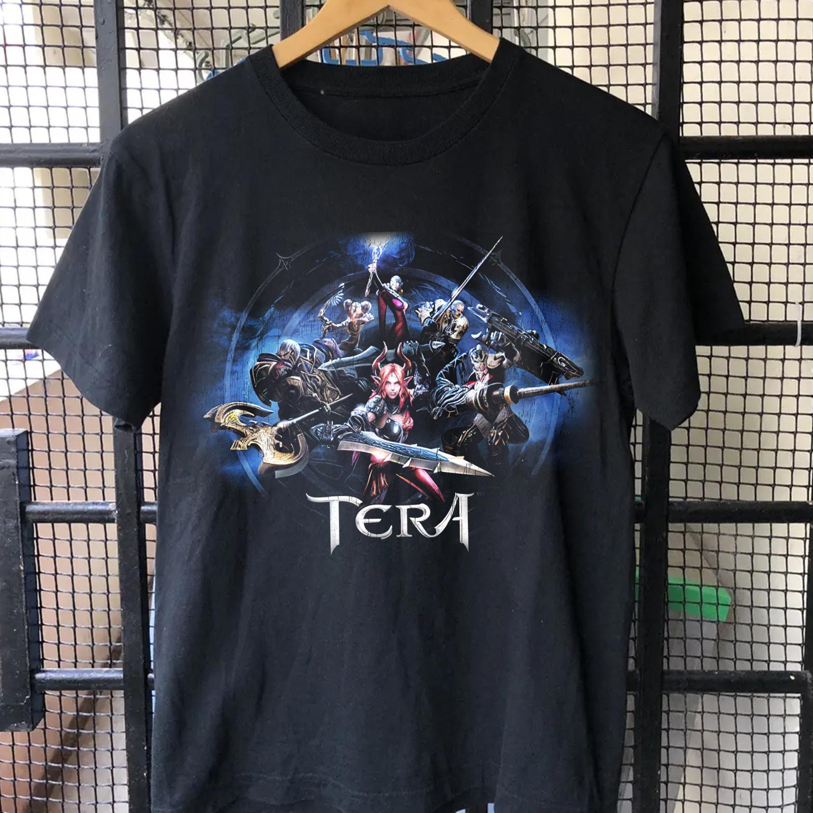 

TERA Online MMORPG Playstation Ретро-гейминг Унисекс Геймер | Винтажная футболка 100% хлопок Мужские футболки Топ 3XL