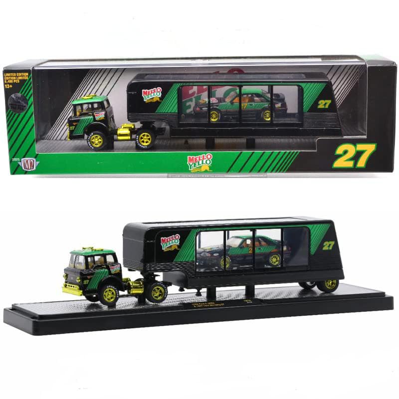 

M2 MACHINES Scale Auto Hauler Fanta Sprite Release TW13 Ford 1987 Mustang GT 164 & 1990 C-8000 & (Chase Car) [Item] чёрный