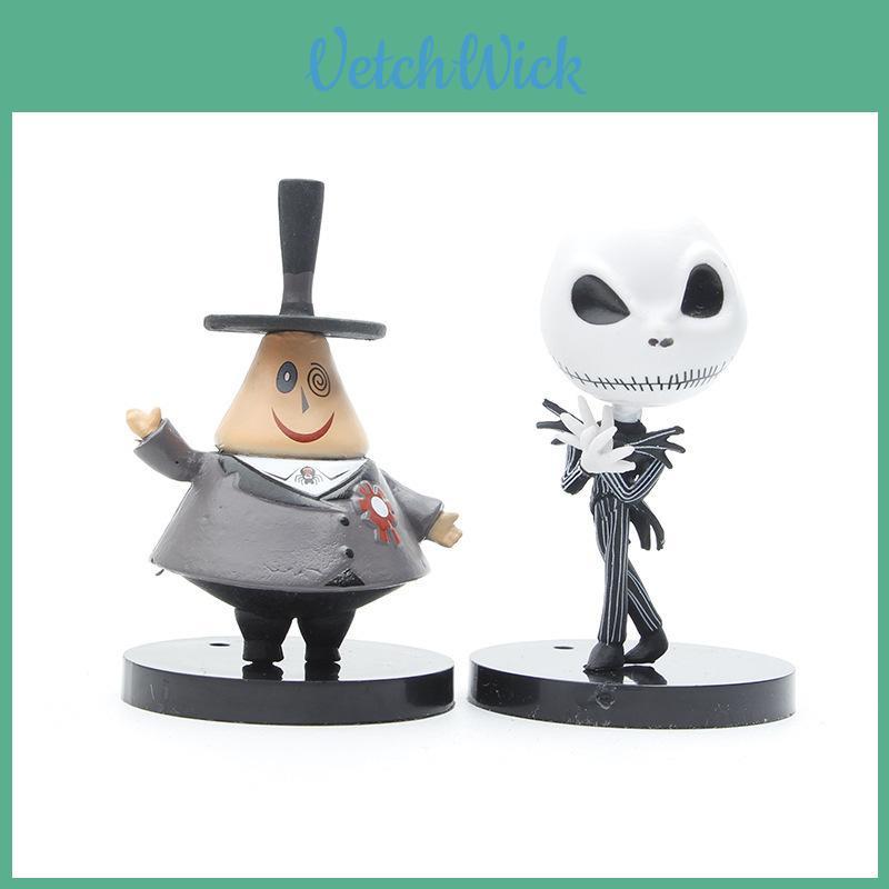 O Estranho Mundo de Jack Figura Caveira Brinquedo Colecionável Material Pvc 10 Cores Sortidas Conjunto