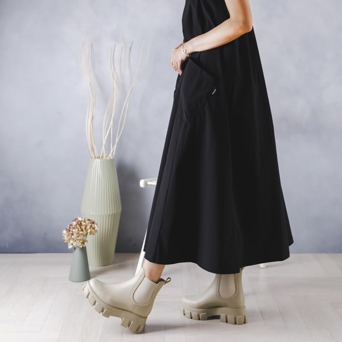 rain boots for both sunny and rainy days Atagirl Thick-soled side-gore